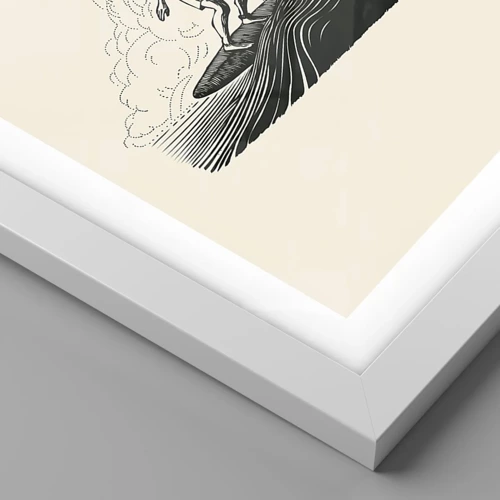 Poster in white frmae - King of the Wave - 70x50 cm