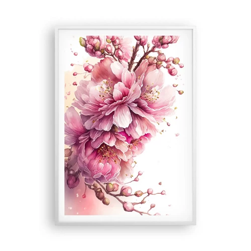 Poster in white frmae - Land of Cherry Blossoms - 70x100 cm