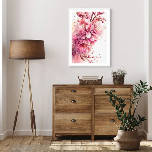 Poster in white frmae - Land of Cherry Blossoms - 70x100 cm