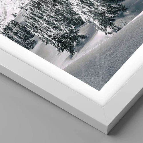 Poster in white frmae - Land of Snow and Ice - 40x30 cm