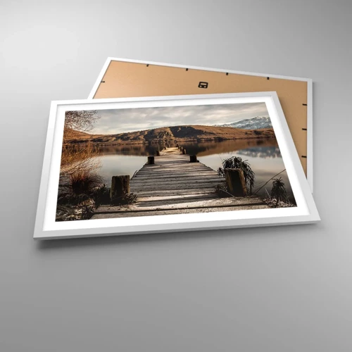 Poster in white frmae - Landscape in Silence - 70x50 cm