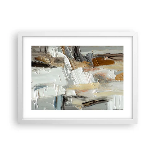 Poster in white frmae - Layers of Colour - 40x30 cm