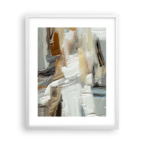 Poster in white frmae - Layers of Colour - 40x50 cm