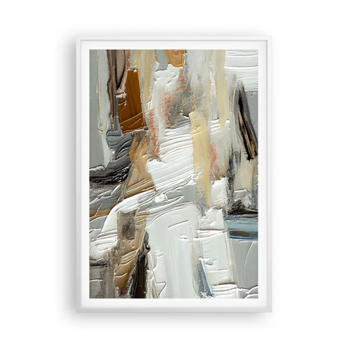 Poster in white frmae - Layers of Colour - 70x100 cm