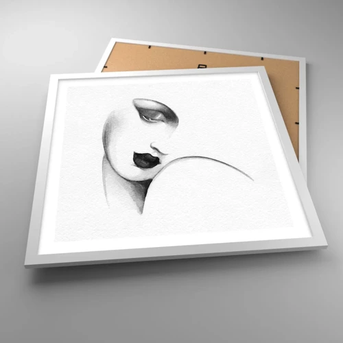 Poster in white frmae - Lempicka Style - 50x50 cm