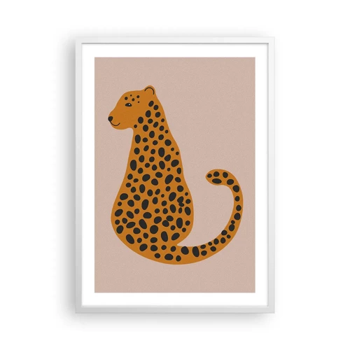 Poster in white frmae - Leopard Print Is Fashionable - 50x70 cm