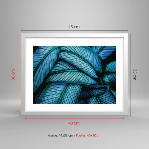 Poster in white frmae - Lifelines - 40x30 cm