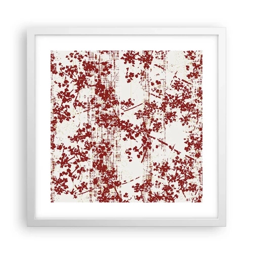 Poster in white frmae - Like Old-fashioned Percale - 40x40 cm