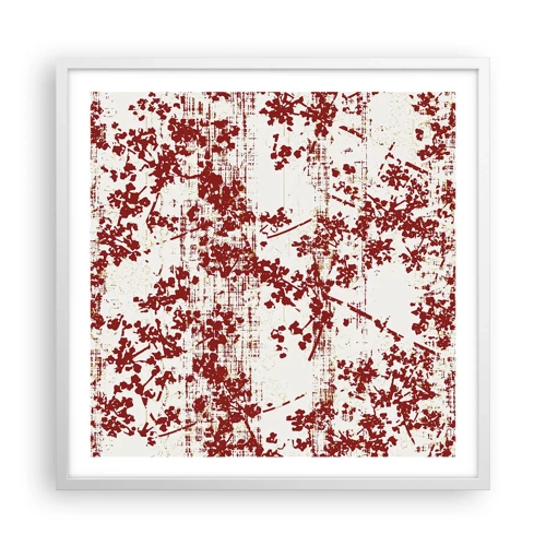 Poster in white frmae - Like Old-fashioned Percale - 60x60 cm