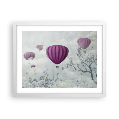 Poster in white frmae - Like Ships in the Sky - 50x40 cm