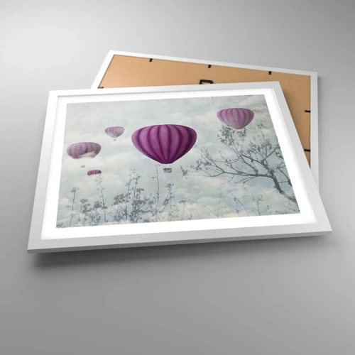 Poster in white frmae - Like Ships in the Sky - 50x40 cm