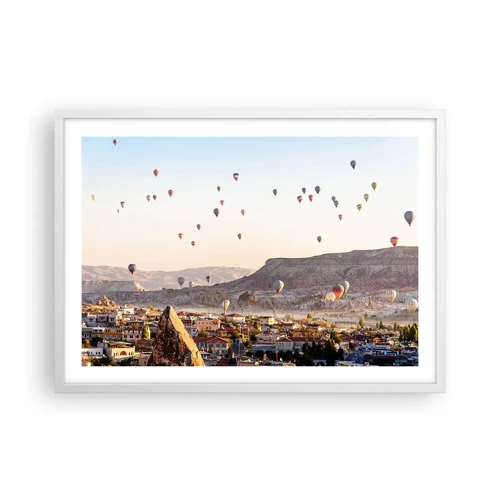 Poster in white frmae - Like Ships in the Sky - 70x50 cm