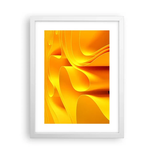 Poster in white frmae - Like Waves of the Sun - 30x40 cm