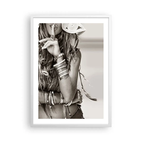 Poster in white frmae - Like a Girl - 50x70 cm