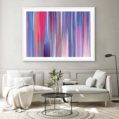 Poster in white frmae - Like a Rainbow - 100x70 cm