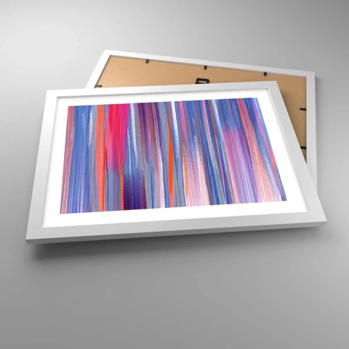 Poster in white frmae - Like a Rainbow - 40x30 cm