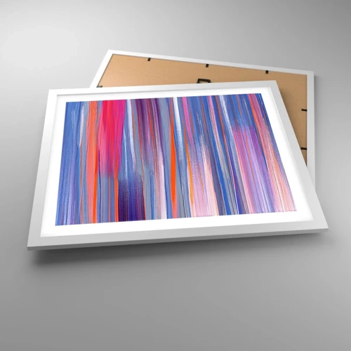 Poster in white frmae - Like a Rainbow - 50x40 cm