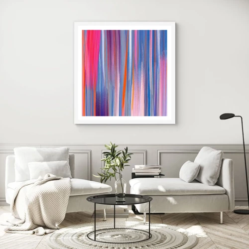 Poster in white frmae - Like a Rainbow - 50x50 cm