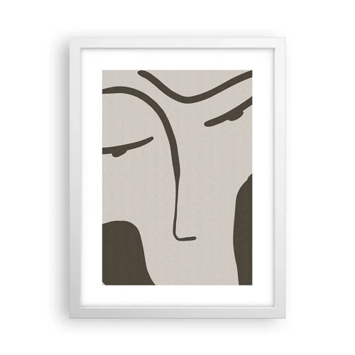 Poster in white frmae - Like from Modigliani's Painting - 30x40 cm