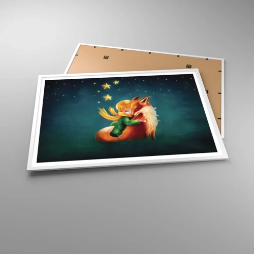 Poster in white frmae - Little Prince - 100x70 cm