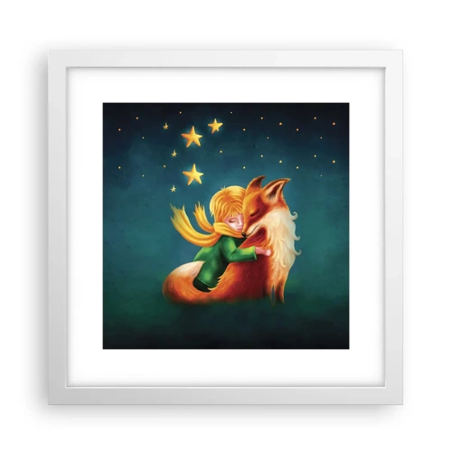 Poster in white frmae - Little Prince - 30x30 cm