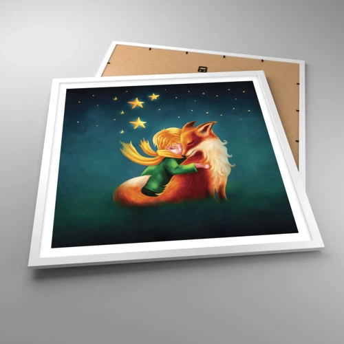 Poster in white frmae - Little Prince - 60x60 cm