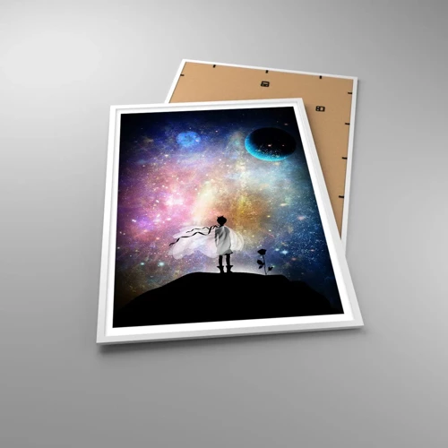 Poster in white frmae - Little Prince - 70x100 cm