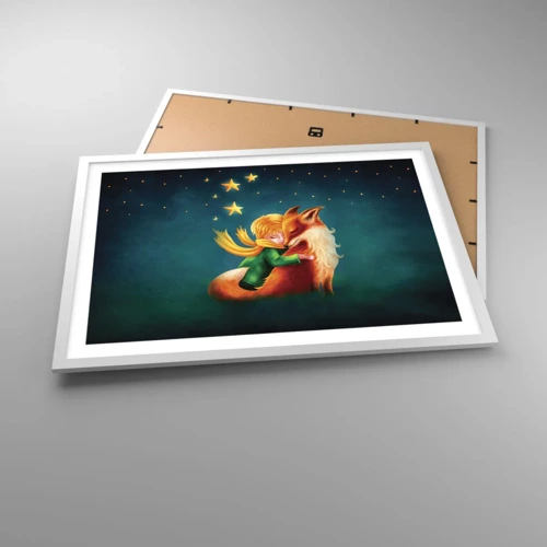 Poster in white frmae - Little Prince - 70x50 cm