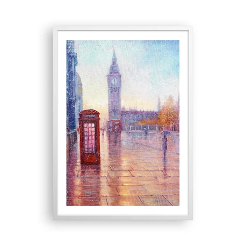 Poster in white frmae - London Autumn Day - 50x70 cm