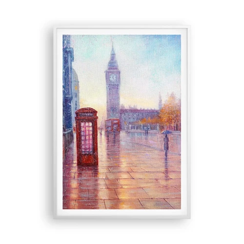 Poster in white frmae - London Autumn Day - 70x100 cm