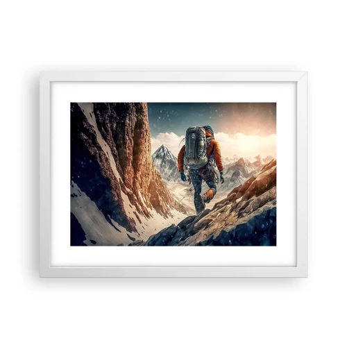 Poster in white frmae - Lonely Warrior - 40x30 cm