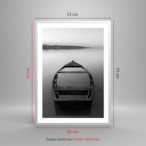 Poster in white frmae - Longing and Melancholy - 50x70 cm