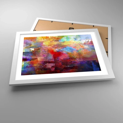 Poster in white frmae - Looking inside the Rainbow - 40x30 cm