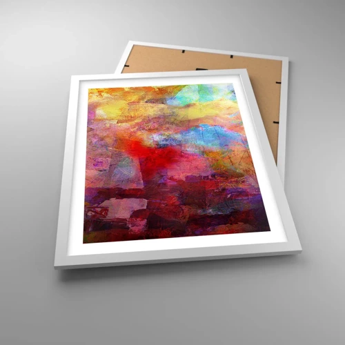 Poster in white frmae - Looking inside the Rainbow - 40x50 cm