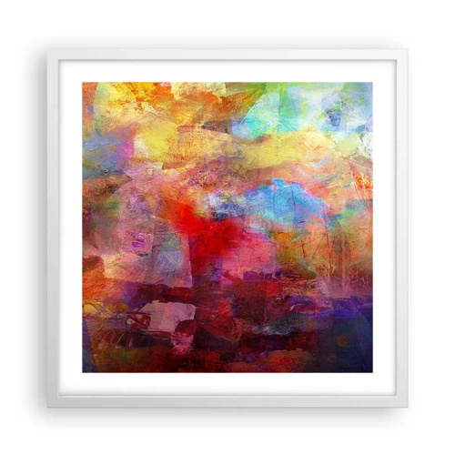 Poster in white frmae - Looking inside the Rainbow - 50x50 cm