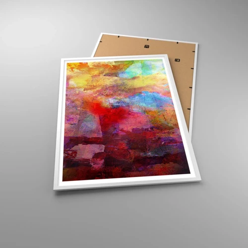 Poster in white frmae - Looking inside the Rainbow - 70x100 cm