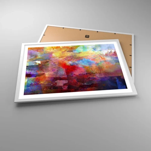 Poster in white frmae - Looking inside the Rainbow - 70x50 cm