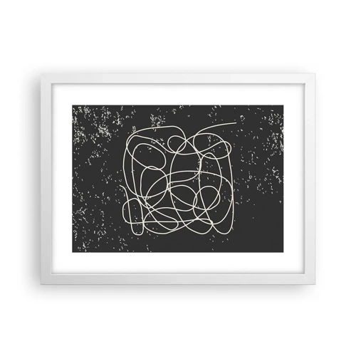 Poster in white frmae - Lost Thoughts - 40x30 cm