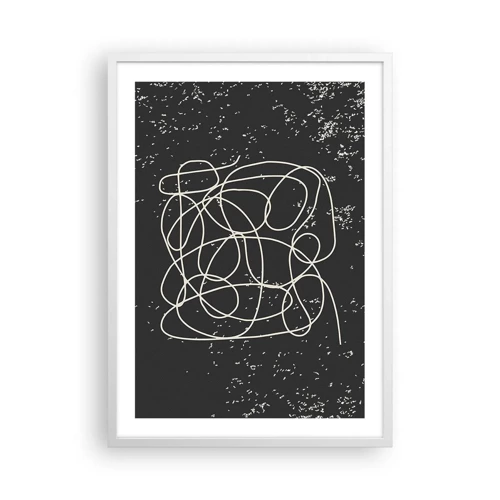 Poster in white frmae - Lost Thoughts - 50x70 cm