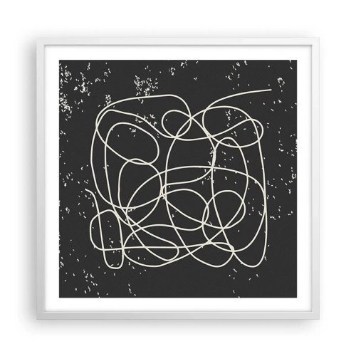 Poster in white frmae - Lost Thoughts - 60x60 cm