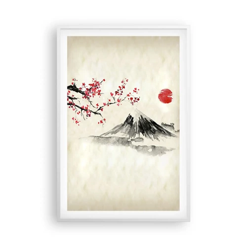Poster in white frmae - Love Japan - 61x91 cm
