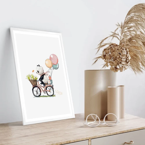 Poster in white frmae - Lucky Day - 50x70 cm