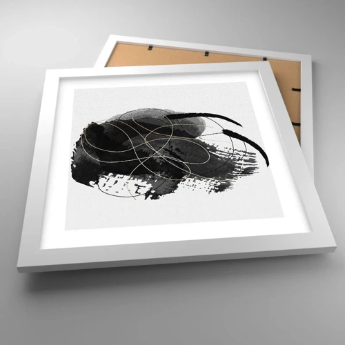 Poster in white frmae - Made from Black - 30x30 cm