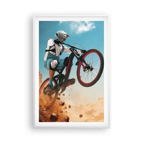 Poster in white frmae - Madness on Wheels - 61x91 cm