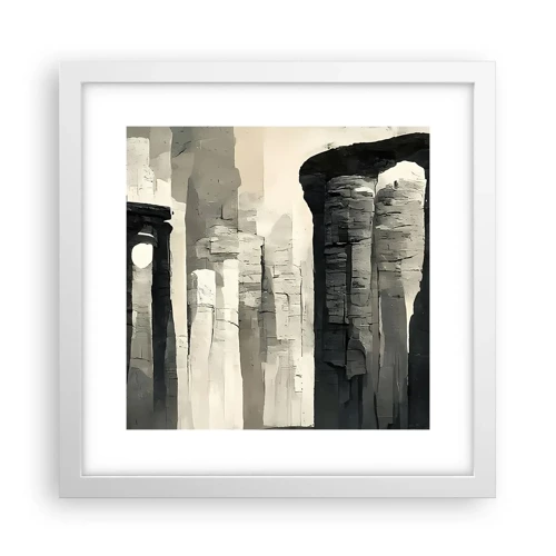 Poster in white frmae - Majesty of Antiquity - 30x30 cm