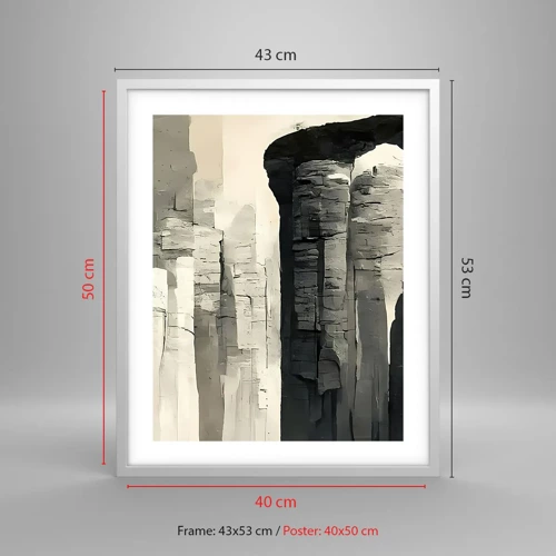 Poster in white frmae - Majesty of Antiquity - 40x50 cm