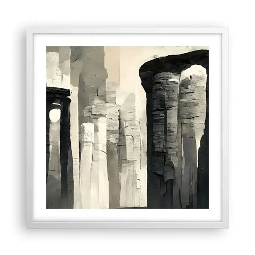 Poster in white frmae - Majesty of Antiquity - 50x50 cm