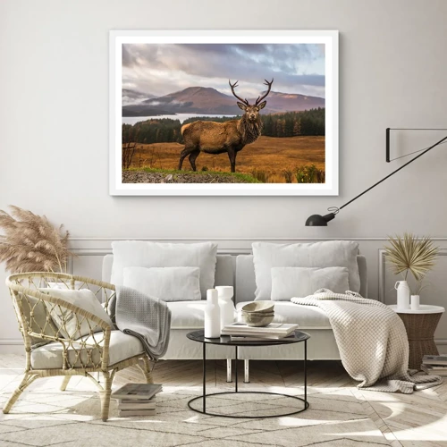 Poster in white frmae - Majesty of Nature - 100x70 cm