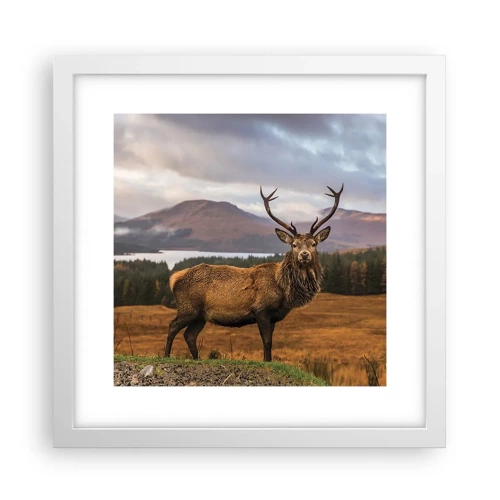 Poster in white frmae - Majesty of Nature - 30x30 cm