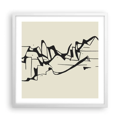 Poster in white frmae - Maybe Landscape - 50x50 cm